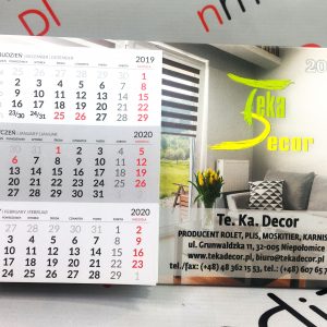 Kalendarze biurkowe